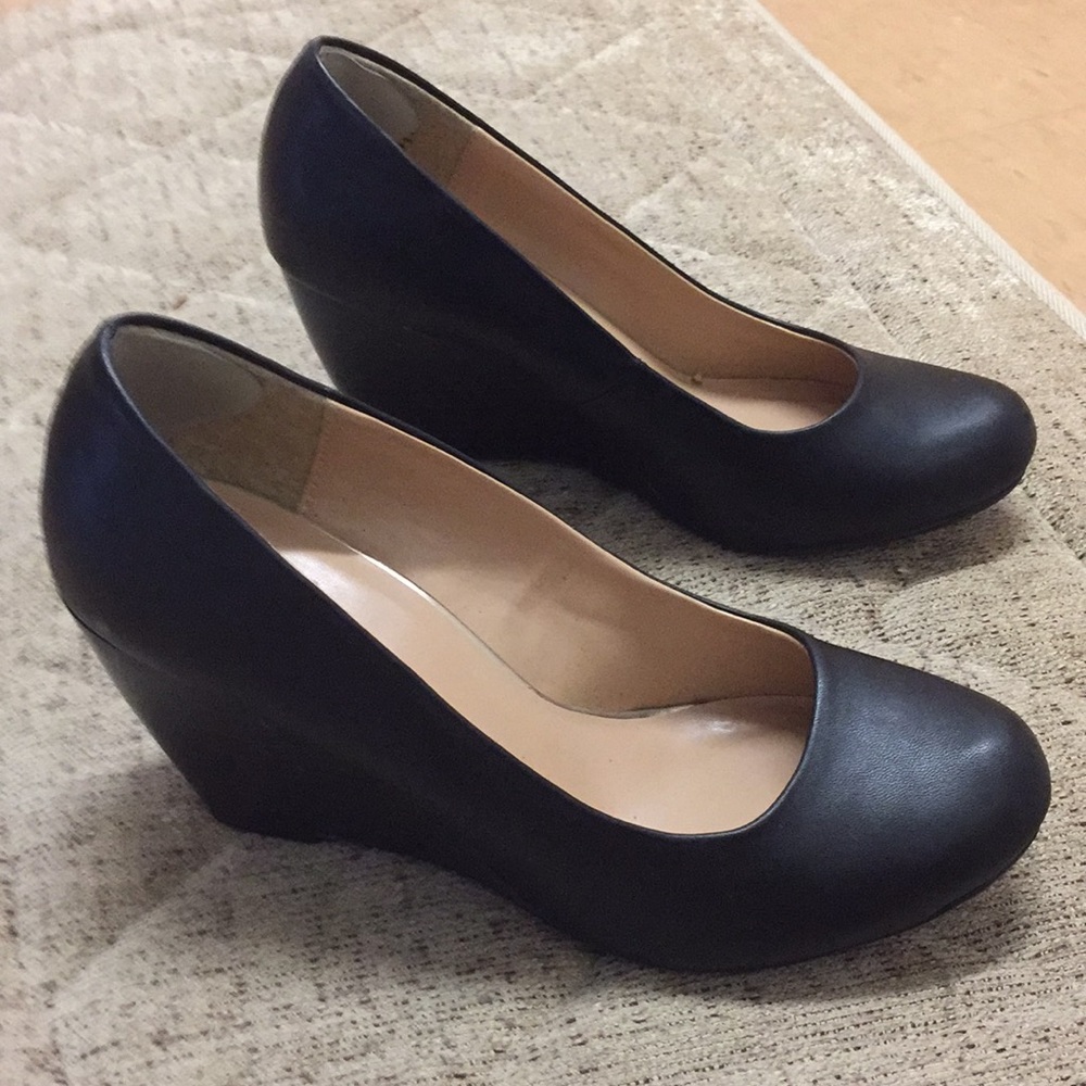 Spring black heels